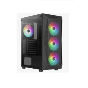 Aerocool Falcon FRGB TG Mid Tower Black - Image 1