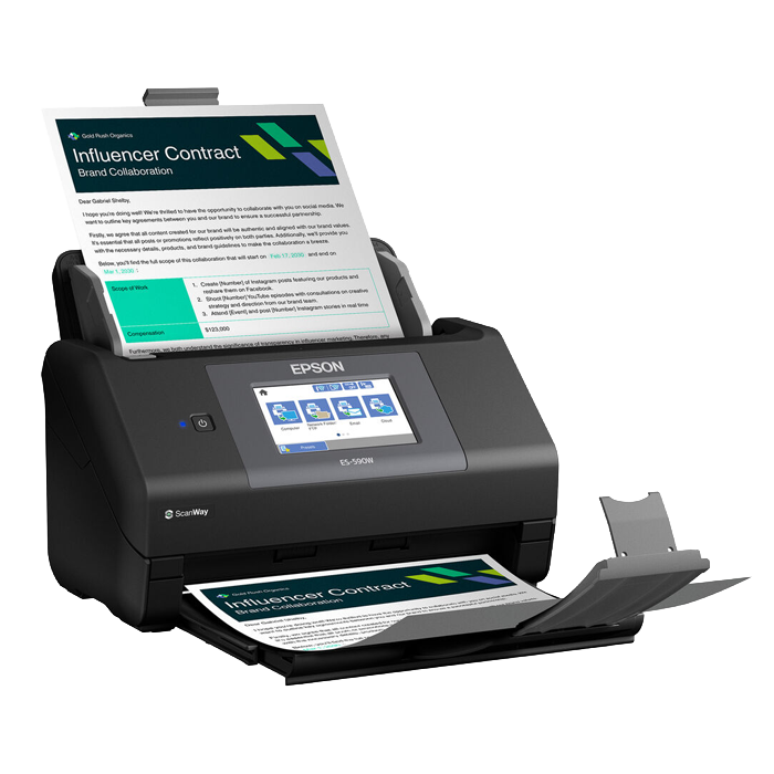 Epson FastFoto FF-680W 580W Scanner ADF ES- Wireless