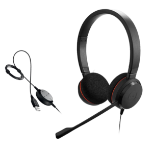Jabra Evolve 20 UC DUO Headset USB - Image 1