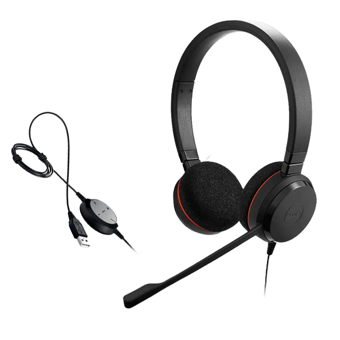 Jabra Evolve 20 UC DUO Headset USB