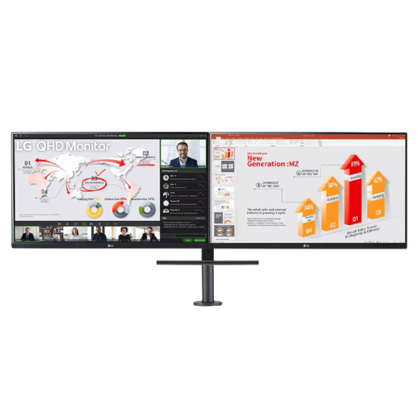LG Monitor Ergo Dual with Daisy Chain