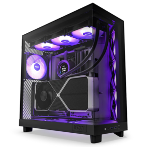 NZXT H6 Flow with RGB TG Black - Image 4
