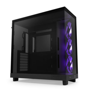 NZXT H6 Flow with RGB TG Black - Image 1