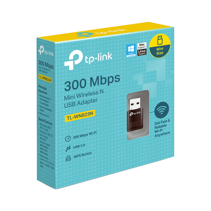 TP-Link 300Mbps Mini Wireless N USB Adapter