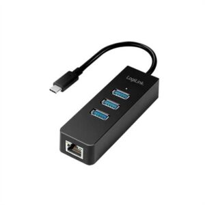 Logilink USB-C Ethernet G + HUB - Image 1