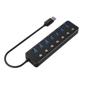 Gembird USB- 3.2 7-Port Portable Hub With Switches - Image 1
